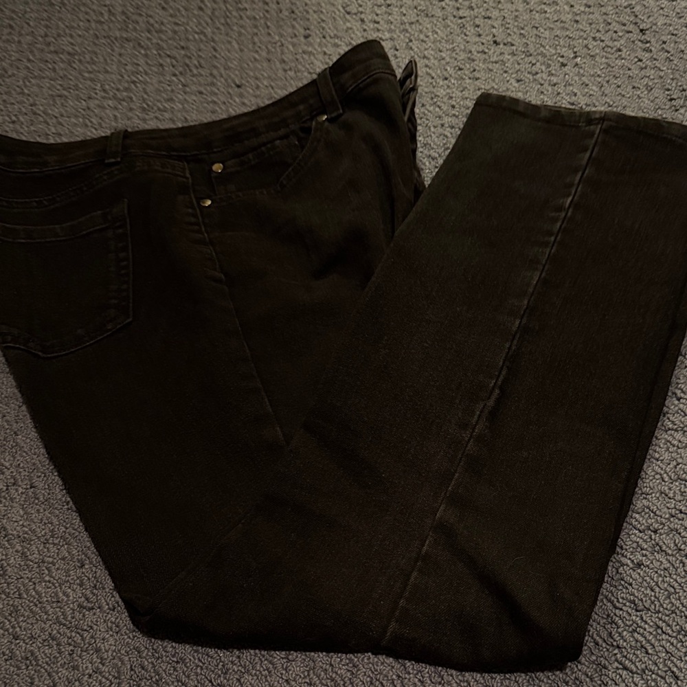 Charter Club Women's Black Straight Jeans